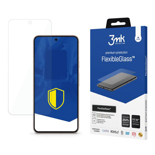 3MK FlexibleGlass -näytönsuoja Google Pixel 8 Prolle, joustava lasi, täysi liima