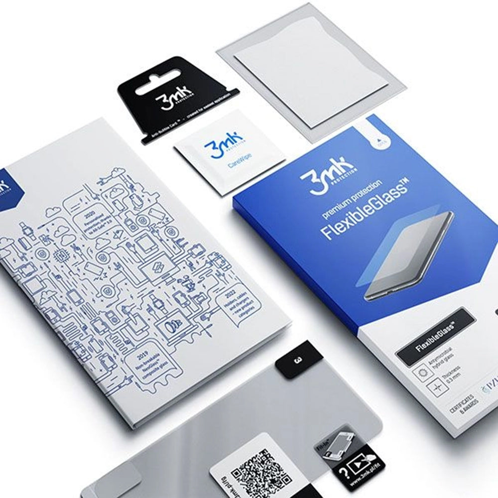 3MK FlexibleGlass Screen Protector for Samsung Galaxy S21 FE 5G G990, Flexible Glass, Full Glue