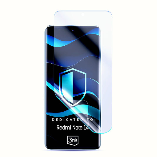 3MK FlexibleGlass -näytönsuoja Xiaomi Redmi Note 14 5G:lle, joustava lasi, täysi liima