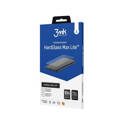 3MK HardGlass Max Lite -näytönsuoja Samsung Galaxy A55 5G A556 / A35 5G A356, karkaistu lasi, täysiliimainen, musta