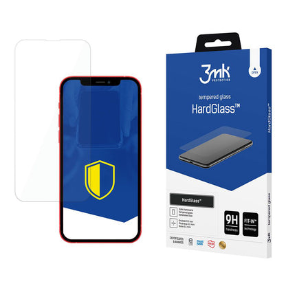 3MK HardGlass -näytönsuoja Apple iPhone 13:lle, turvalasi, täysi liima