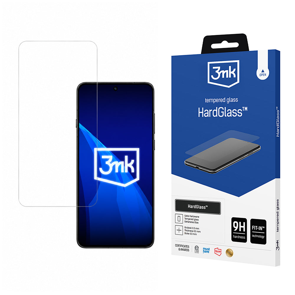 3MK HardGlass Näytönsuoja Oppo Find X9 Ultra -puhelimelle, Turvalasi, Täysi Liima