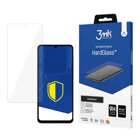3MK HardGlass Näytönsuoja Samsung Galaxy A07 4G A075:lle, Karkaistu Lasi, Täysi Liima