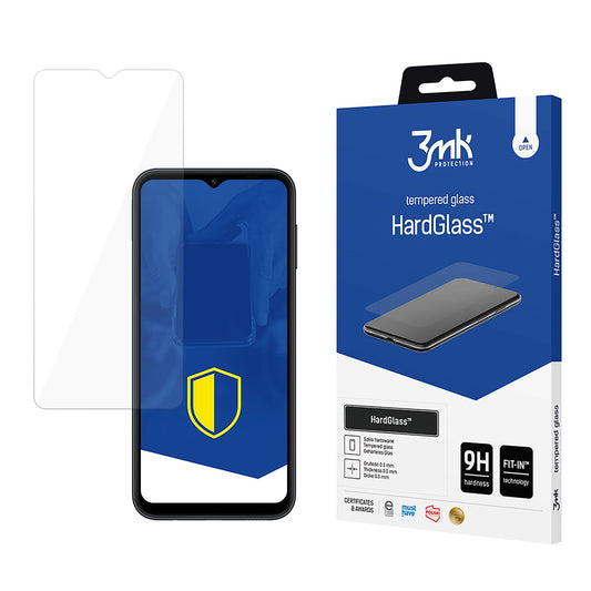 3MK HardGlass näytönsuojakalvo Samsung Galaxy A14 A145 / A14 5G A146, karkaistu lasi, täysliima