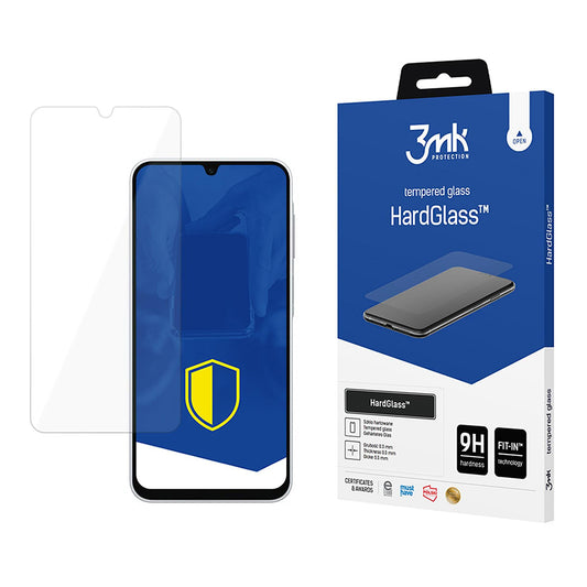 3MK HardGlass näytönsuoja Samsung Galaxy A26 A266:lle, karkaistu lasi, täysi liima