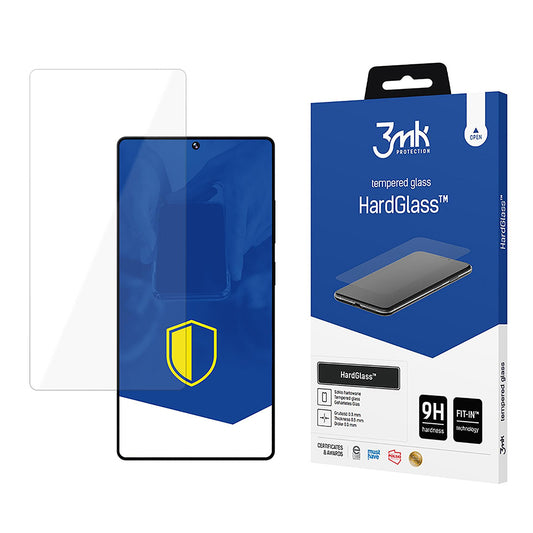 3MK HardGlass Näytönsuoja Samsung Galaxy S25 Ultra S938:lle, Karkaistu Lasi, Täysi Liima