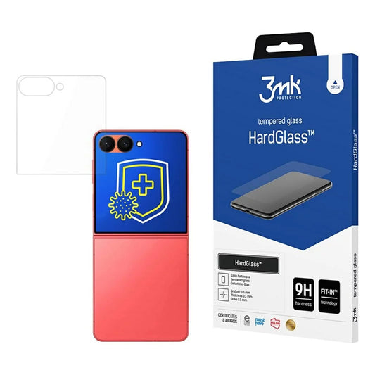 3MK HardGlass näytönsuoja Samsung Galaxy Z Flip7 F766:lle, turvalasi, täysi liima