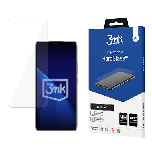 3MK HardGlass -näytönsuoja Xiaomi 14T Pro / 14T:lle, turvalasi, täysi liima