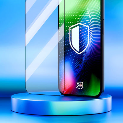 3MK Hardy Ultra suojakalvo Apple iPhone 17 Pro:lle, karkaistu lasi, täysliima, musta