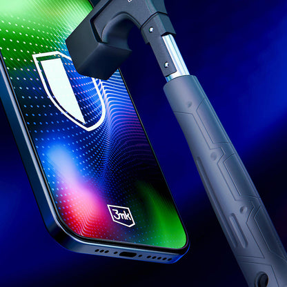 3MK Hardy Ultra suojakalvo Apple iPhone 17 Pro:lle, karkaistu lasi, täysliima, musta