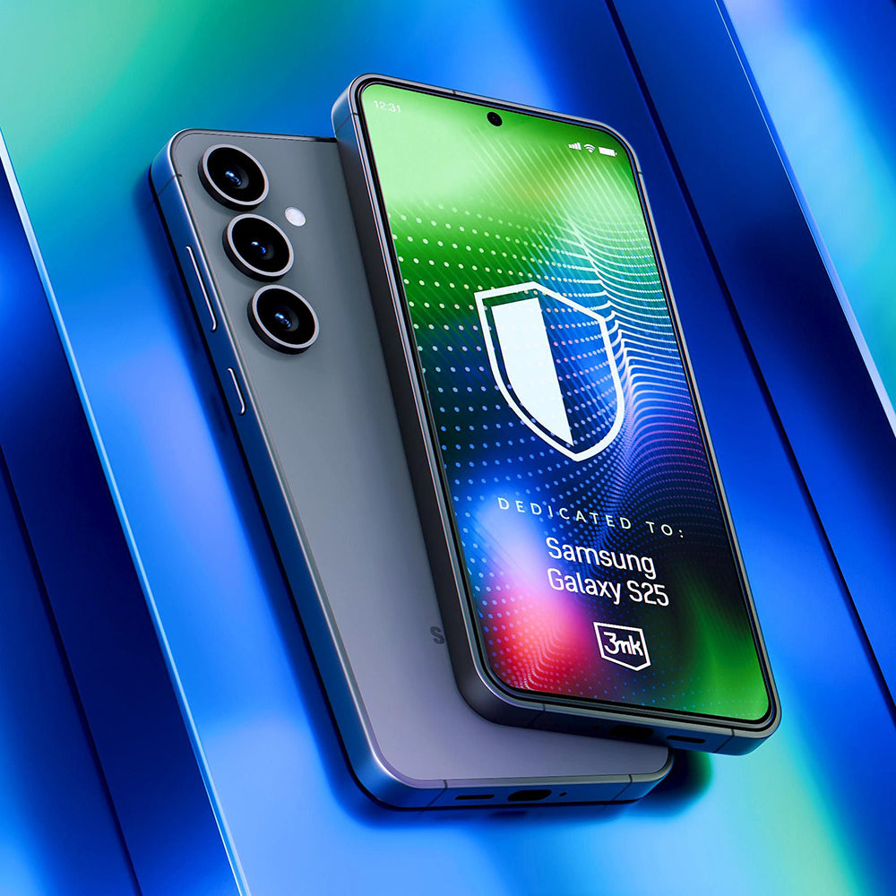 Näytönsuoja 3MK Hardy Ultra Samsung Galaxy S25 S931:lle, Karkaistu lasi, Täysi liima, Musta