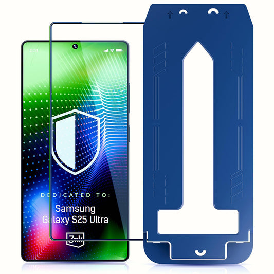 Näytönsuoja 3MK Hardy Ultra Samsung Galaxy S25 Ultra S938:lle, Karkaistu lasi, Täysi liima, Musta