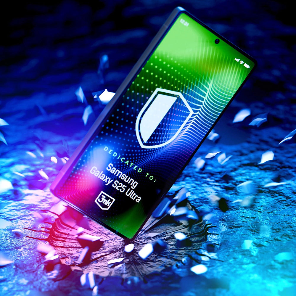 Näytönsuoja 3MK Hardy Ultra Samsung Galaxy S25 Ultra S938:lle, Karkaistu lasi, Täysi liima, Musta