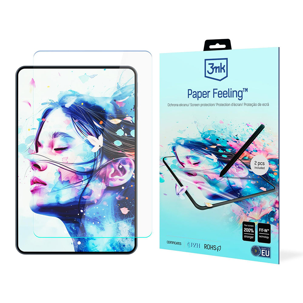 3MK Paper Feeling -näytönsuoja Apple iPadille (2025) / (2022), muovia, 2 kappaleen setti