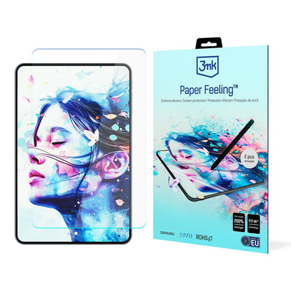 3MK Paper Feeling -näytönsuoja Apple iPadille (2025) / (2022), muovia, 2 kappaleen setti