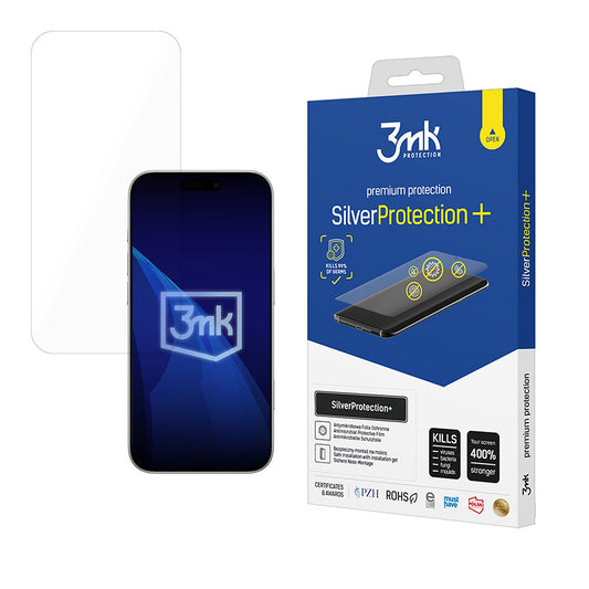 3MK Silver Protect+ Screen Protector for Apple iPhone 17, Plastic