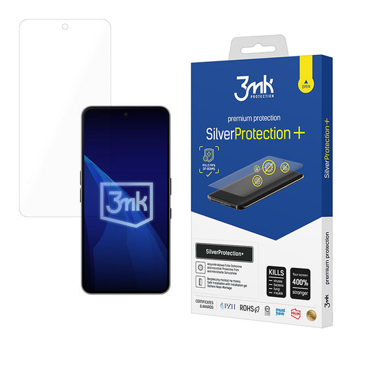 Näytönsuoja 3MK Silver Protect+ Nothing Phone (3a) / Phone (3a) Pro -puhelimille, muovia