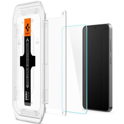 Spigen GlastR EZ FIT -suojakalvo Samsung Galaxy S25+ S936 / S24+ S926 -puhelimille, Panssarilasi, Täysliima, 2 kappaleen setti AGL07432
