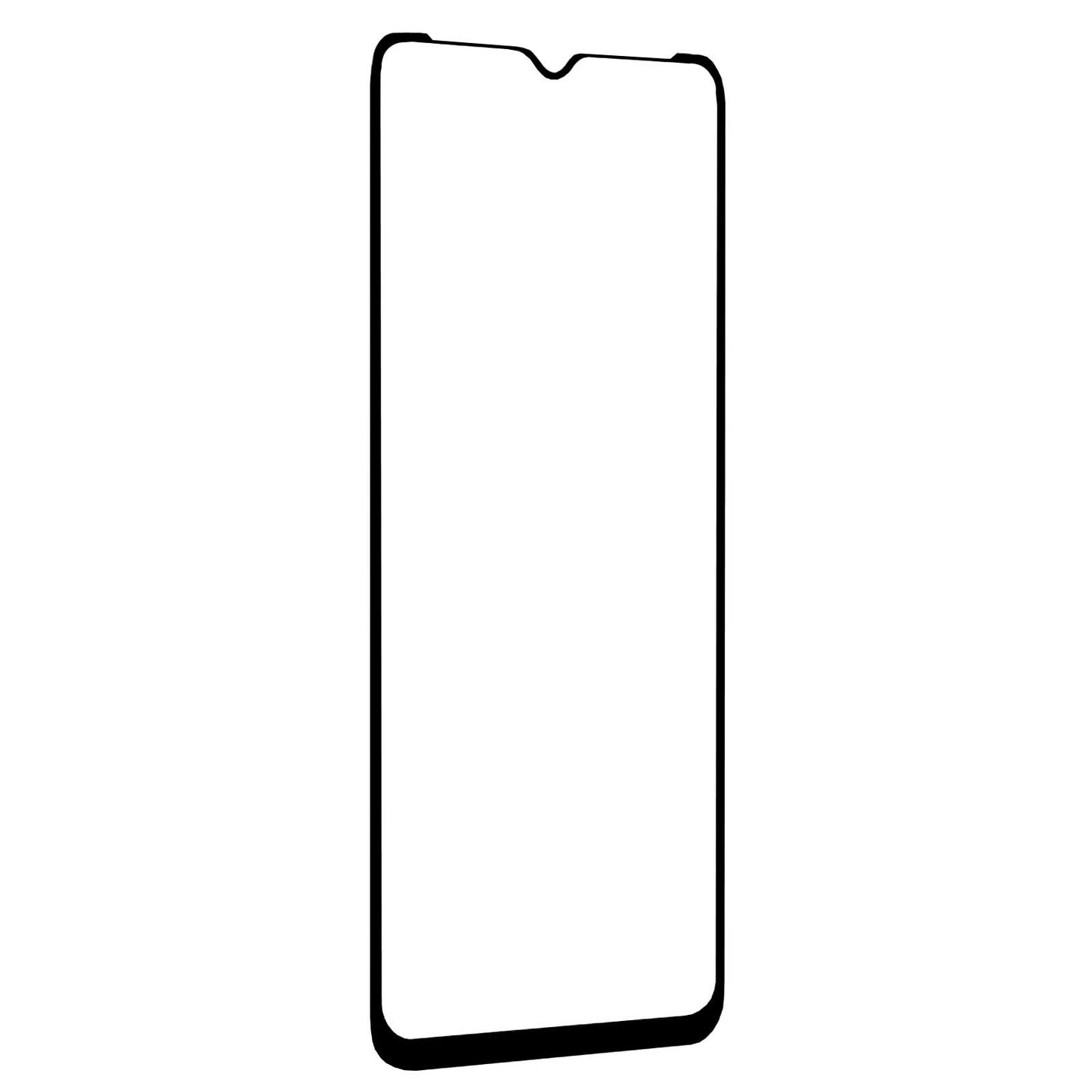 Sininen suojakalvo Blue Shield Samsung Galaxy A23 5G A236 -puhelimelle, Karkaistu lasi, Täysliima, Koteloystävällinen, Musta