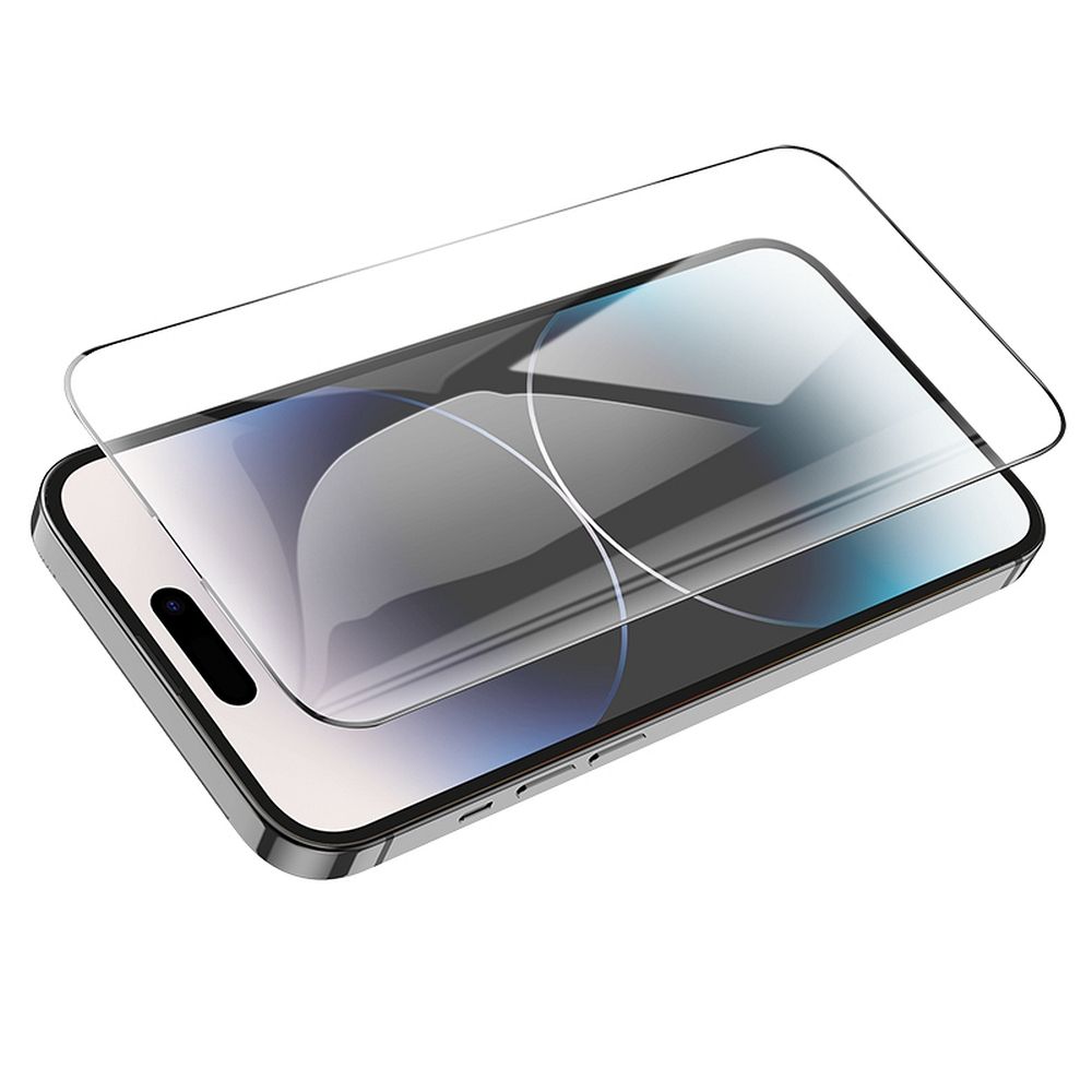 HOCO-suojakalvo Apple iPhone 14 Pro Max -puhelimelle, Panssarilasi, Täysliima, 25 kappaleen setti, Musta