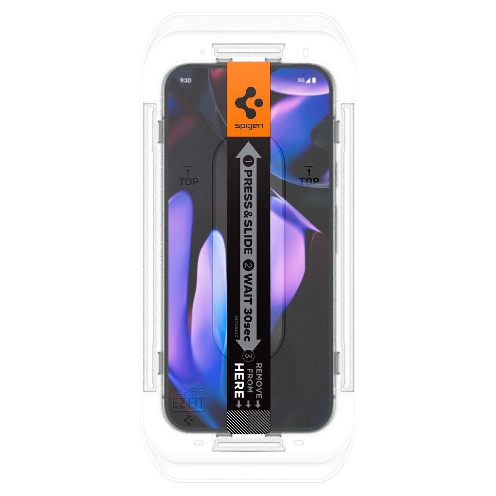 Spigen GlastR EZ FIT Privacy-näytönsuoja Google Pixel 9 Pro XL:lle, karkaistu lasi, täysiliimainen, 2 kappaleen setti AGL09313