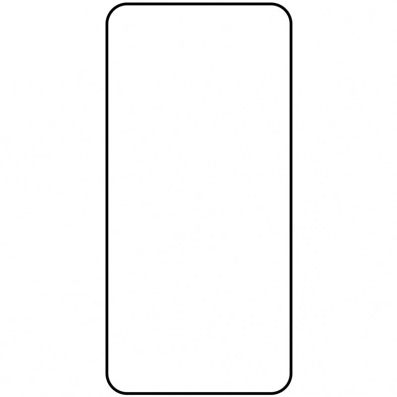 Blue Shield -näytönsuoja Oppo Reno13 FS 5G / Reno13 F 4G / Reno13 F -puhelimille, karkaistu lasi, täysiliimainen, koteloystävällinen, musta