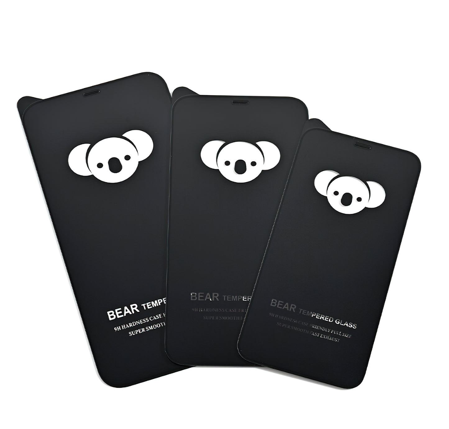 Bear HD -näytönsuoja Samsung Galaxy A17 4G / A17 5G / A16 5G A166 / A16 4G A165 -malleihin, karkaistu lasi, täysiliimainen, musta