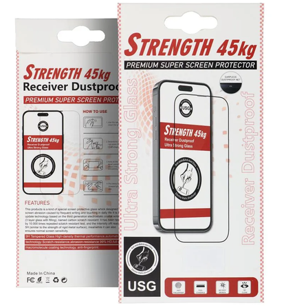 OEM Ultra Strong 45KG Näytönsuoja Samsung Galaxy A05s A057:lle, Karkaistu Lasi, Täysi Liima, 2.5D, Musta