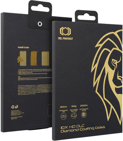 Tel Protect 10X HD DLC Diamond Coating -näytönsuojalasi Samsung Galaxy S26 Ultra S948 -puhelimelle, karkaistua lasia, koko pinnalta liimautuva, musta