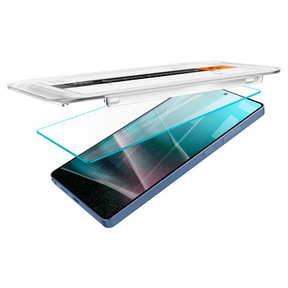 Spigen GlastR EZ FIT HD -näytönsuojakalvo Samsung Galaxy S25 Ultra S938:lle, karkaistu lasi, täysliima, 2 kappaleen setti AGL09082