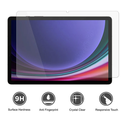 Lito Classic -näytönsuoja Samsung Galaxy Tab S9 FE / Tab S9:lle, karkaistu lasi, täysiliimainen, 2.5D