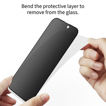 Näytönsuojakalvo Privacy Tech-Protect Spy+ Samsung Galaxy S26 Plus S947:lle, Panssarilasi, Täysliima, 2 kappaleen setti
