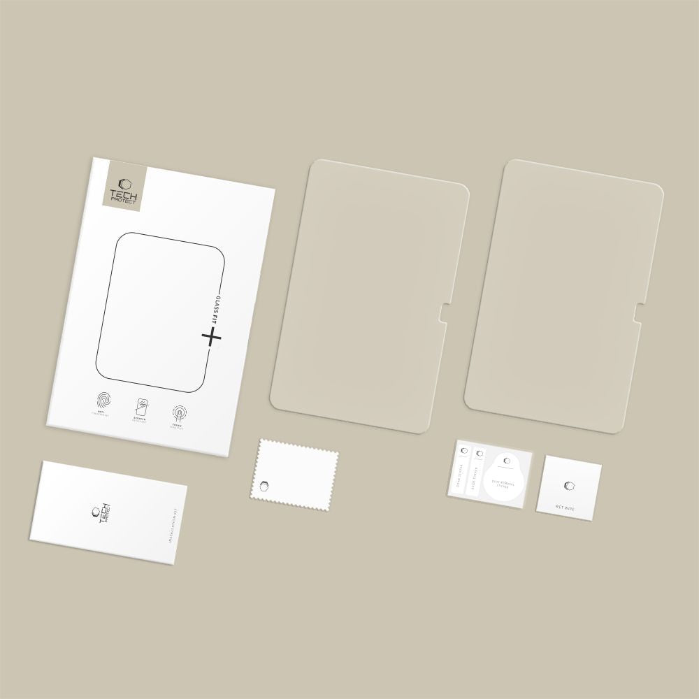 Tech-Protect FIT+ näytönsuojakalvo Samsung Galaxy Tab S11 Ultra / Tab S10 Ultra, karkaistu lasi, täysliima, 2 kappaleen setti, 2.5D