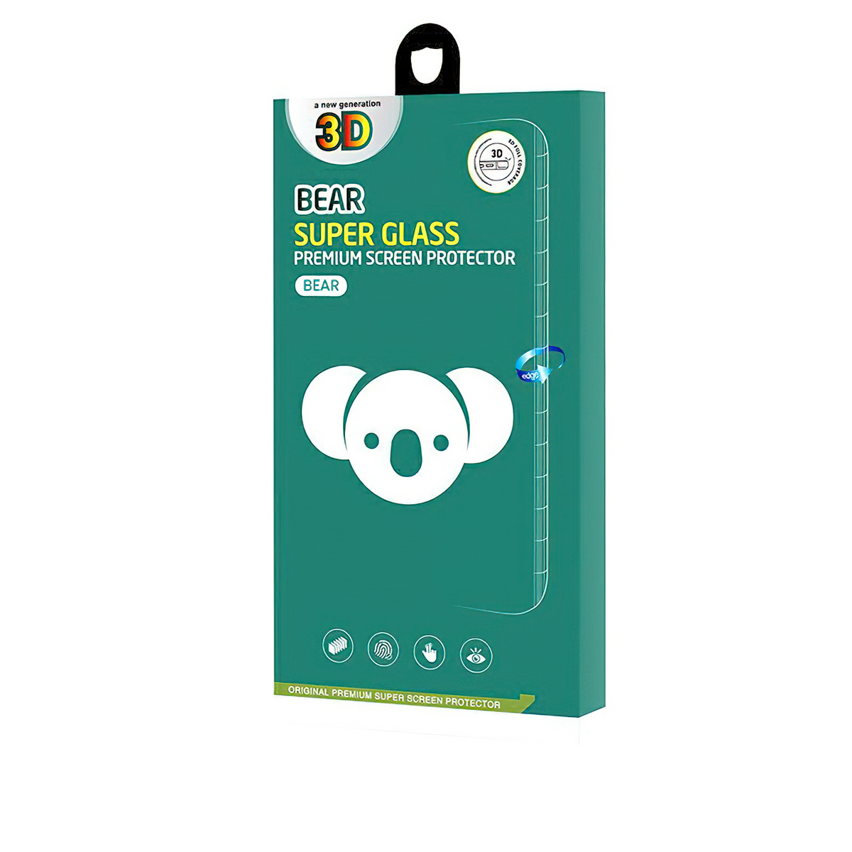 Bear Super Hard Screen Protector Film for Samsung Galaxy S25 Ultra S938, Tempered Glass, Full Glue, 3D, Black