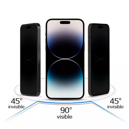 Tel Protect 10X Plus Titanium -yksityisyydensuojakalvo Apple iPhone 17 Pro -puhelimelle, karkaistua lasia, täysliimakiinnitys