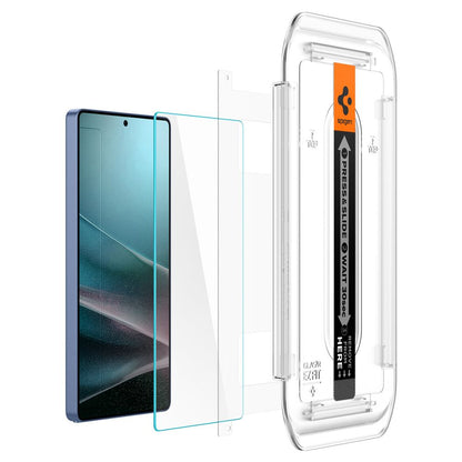 Spigen GlastR EZ FIT HD -näytönsuojakalvo Samsung Galaxy S25 Ultra S938:lle, karkaistu lasi, täysliima, 2 kappaleen setti AGL09082