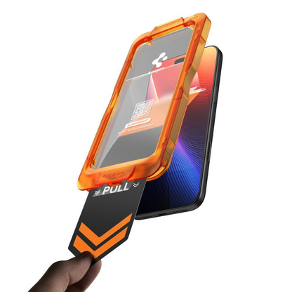 Spigen GlastR Align Master Slim -suojakalvo Apple iPhone 17:lle, Panssarilasi, Täysliima, 3 kappaleen setti AGL10484