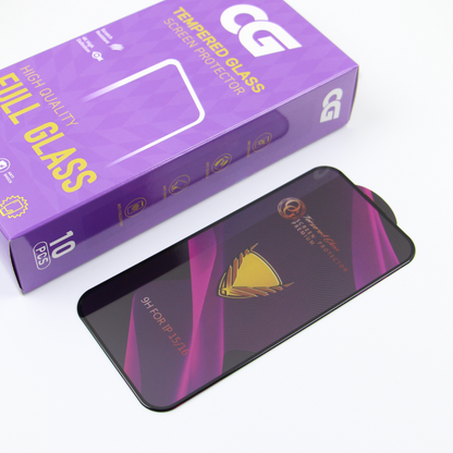 OG Premium näytönsuoja Samsung Galaxy A57 5G:lle, karkaistu lasi, täysiliimainen, 10 kappaleen setti