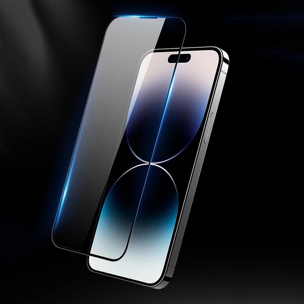 Anank 5X vahvistettu särönmisenesto näytönsuojakalvo Apple iPhone 17 Pro Max, karkaistu lasi, täysliima, 3D, musta