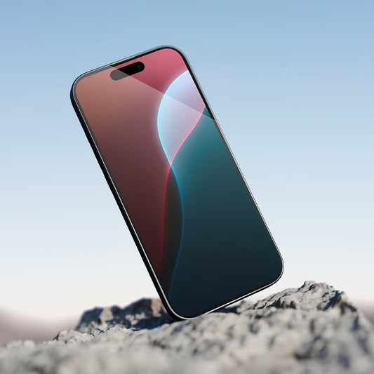 Anank 5X Reinforced Invisible -suojakalvo Apple iPhone 17 Pro Max -puhelimelle, Turvalasi, Full Glue, 3D, Musta