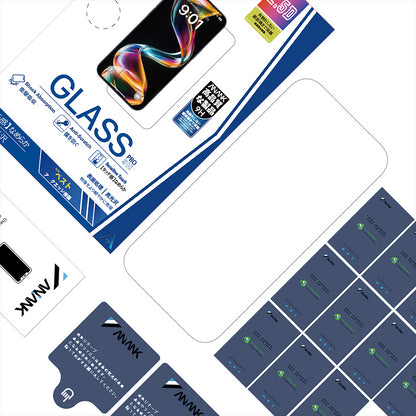 Anank 5X Reinforced suojakalvo Apple iPhone 17 Air -puhelimelle, karkaistu lasi, Full Glue, 2.5D, musta