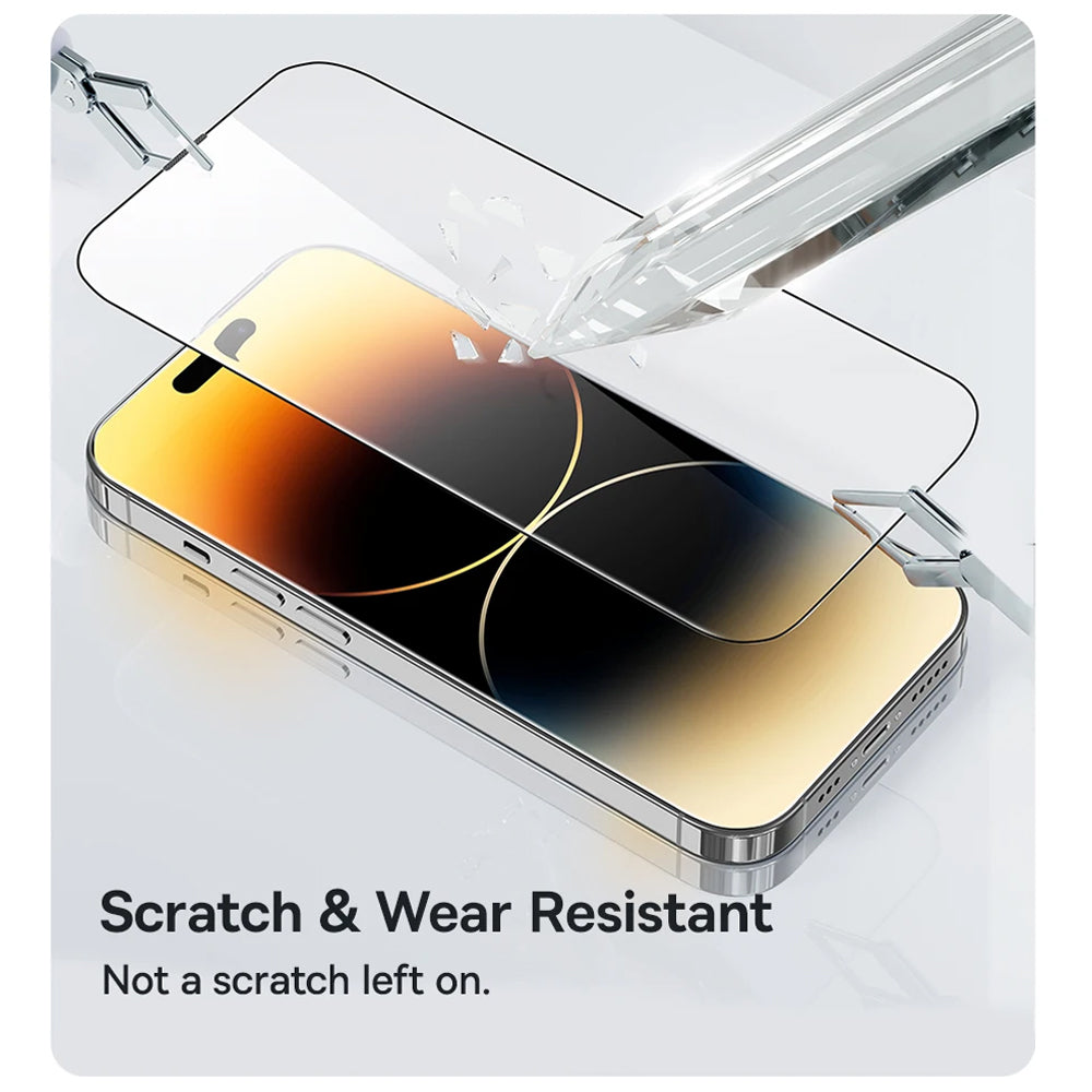 Anank 5X Reinforced suojakalvo Apple iPhone 17 Air -puhelimelle, karkaistu lasi, Full Glue, 2.5D, musta