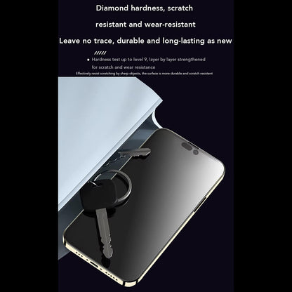 Anank Anti-sormenjälki Näytönsuoja Apple iPhone 14 Prolle, Karkaistu Lasi, Täysi Liima, 2.5D, Musta