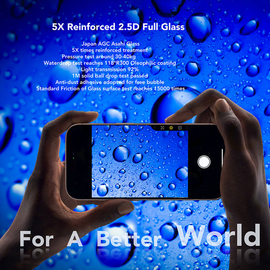 Anank-näytönsuojakalvo Apple iPhone 17:lle, Panssarilasi, Full Glue, 2.5D, Musta