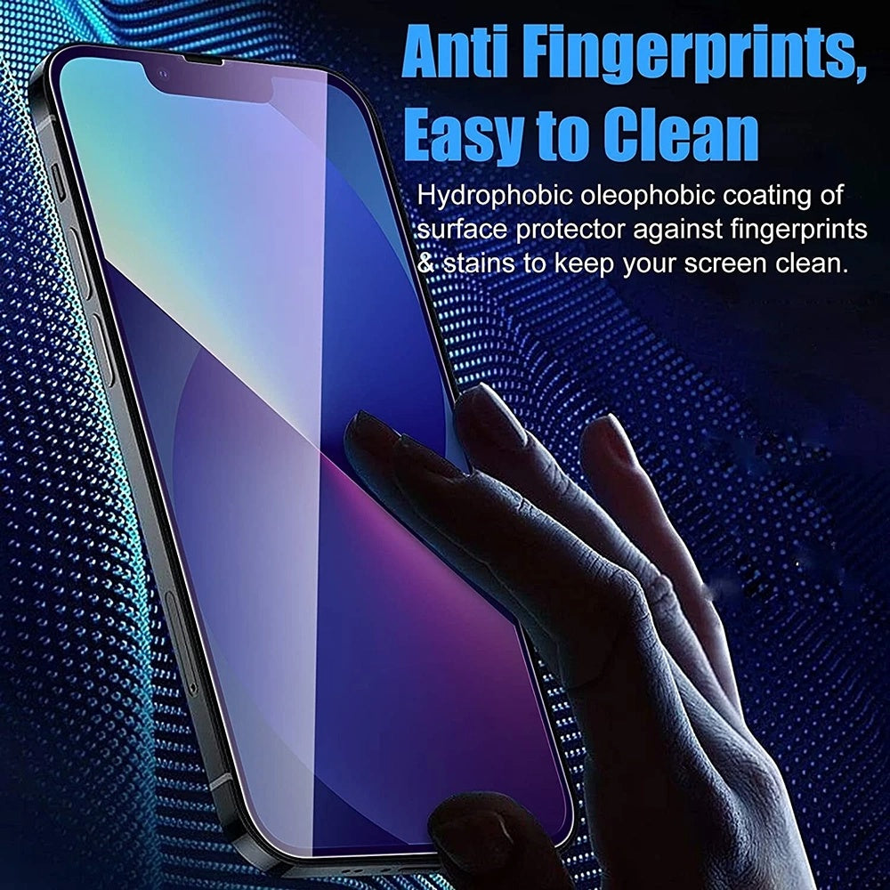 Suojakalvo Anti Blue Light Anank 5X Reinforced Apple iPhone 17 Pro Max, Panssarilasi, Full Glue, 2.5D, Musta