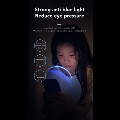 Anank Anti Blue Light -näytönsuoja Apple iPhone 17e / 16e / 14 / 13 Pro, karkaistu lasi, täysiliimainen, 2.5D, musta