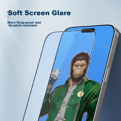 Blueo Anti-Glare -näytönsuoja Apple iPhone 11 Pro / XS / X:lle, karkaistu lasi, täysi liima, musta