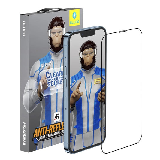 Blueo Anti-Reflective HD Applicator Pro -suojakalvo Apple iPhone 17 Airille, Panssarilasi, Full Glue, Musta
