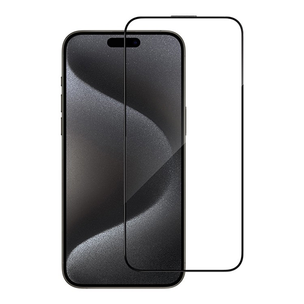 Blueo Anti-Reflective HD -näytönsuoja Apple iPhone 15 Pro Maxille, karkaistu lasi, täysiliimainen, musta