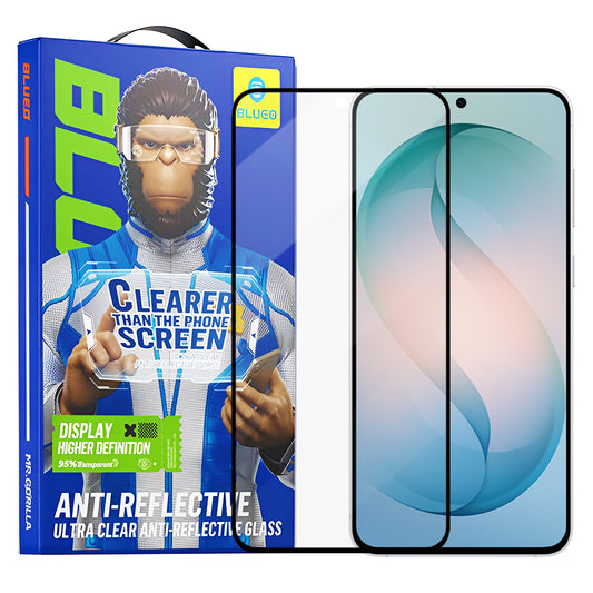 Blueo Anti-Reflective HD -suojakalvo Samsung Galaxy S26 Plus S947:lle, Panssarilasi, Täysliima, Musta